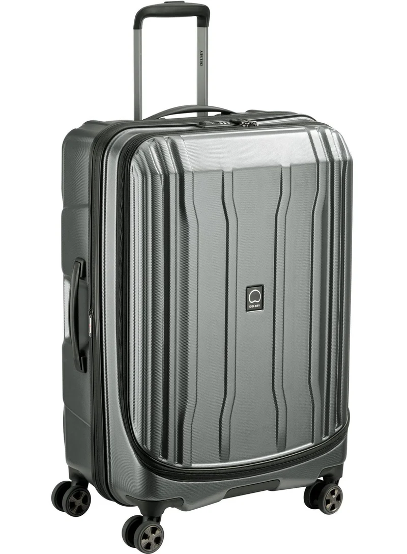 ديلسي _باريس حقيبة سفر ترولي كروز 70 سم صلبة بعجلات مزدوجة - بلاتينيوم